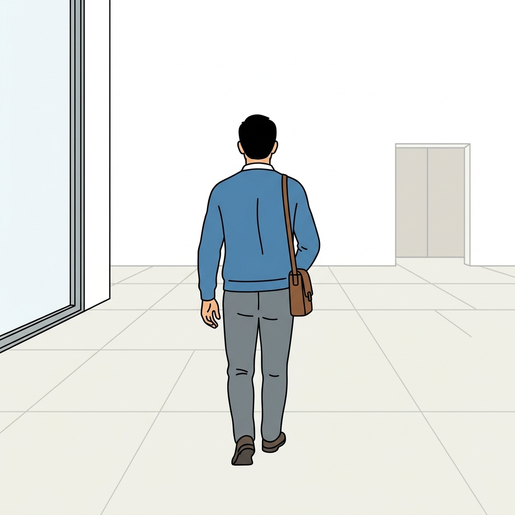 AI mnemonisk illustration for det engelske ord "back"
