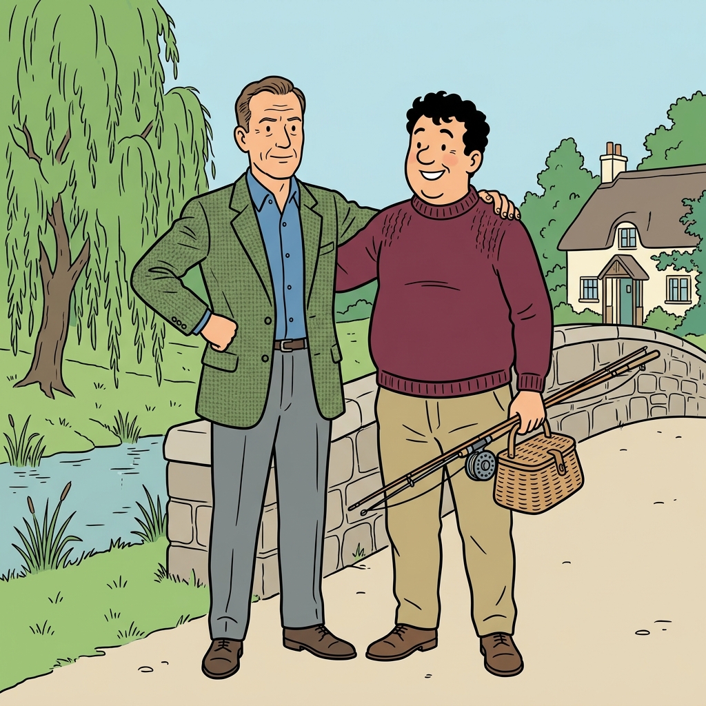 AI na mnemonic na ilustrasyon para sa salitang Ingles na "brother-in-law"