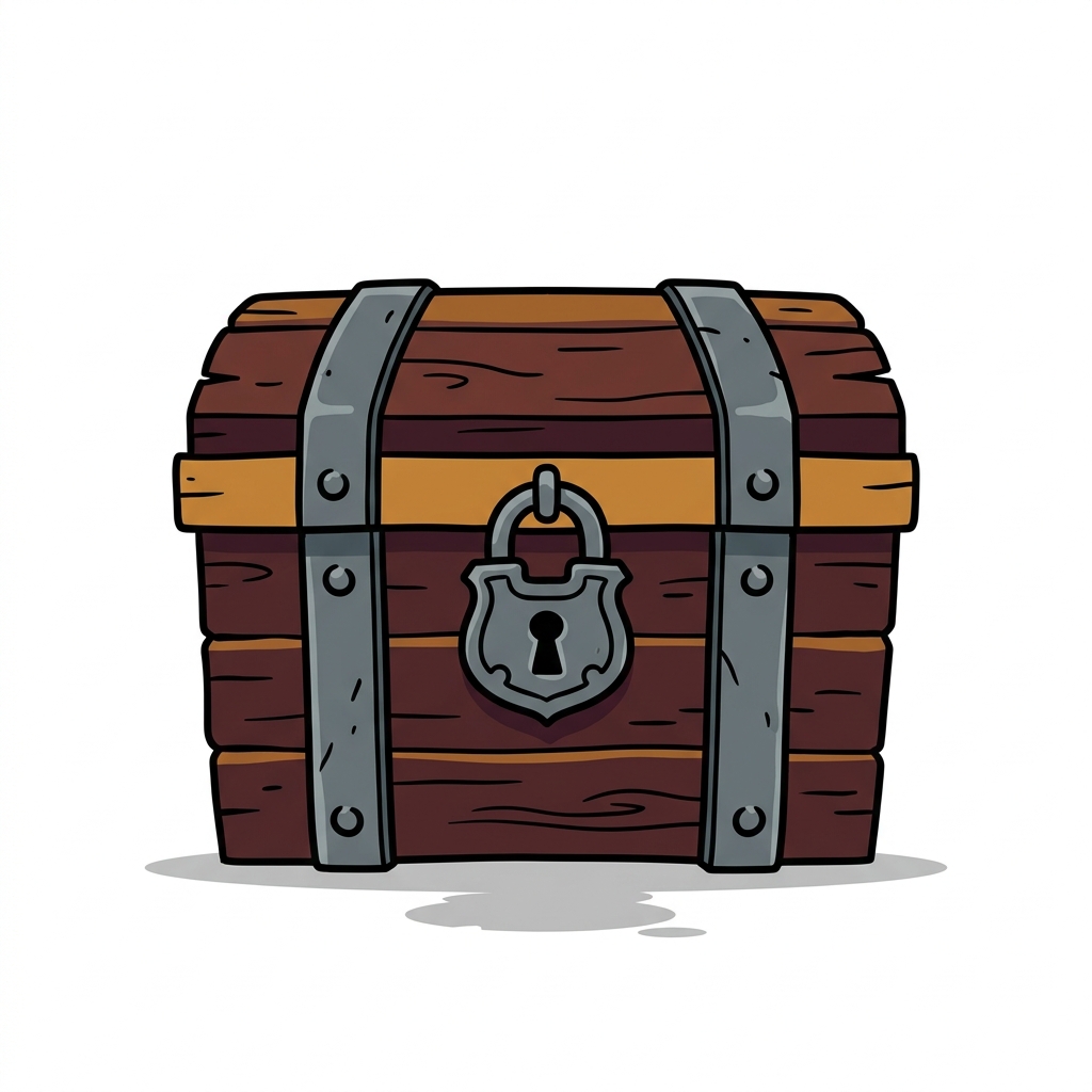 AI mnemonisk illustration for det engelske ord "chest"