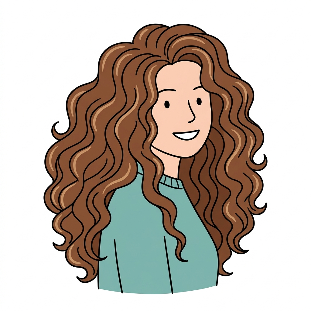 AI mnemonisk illustration for det engelske ord "hair"