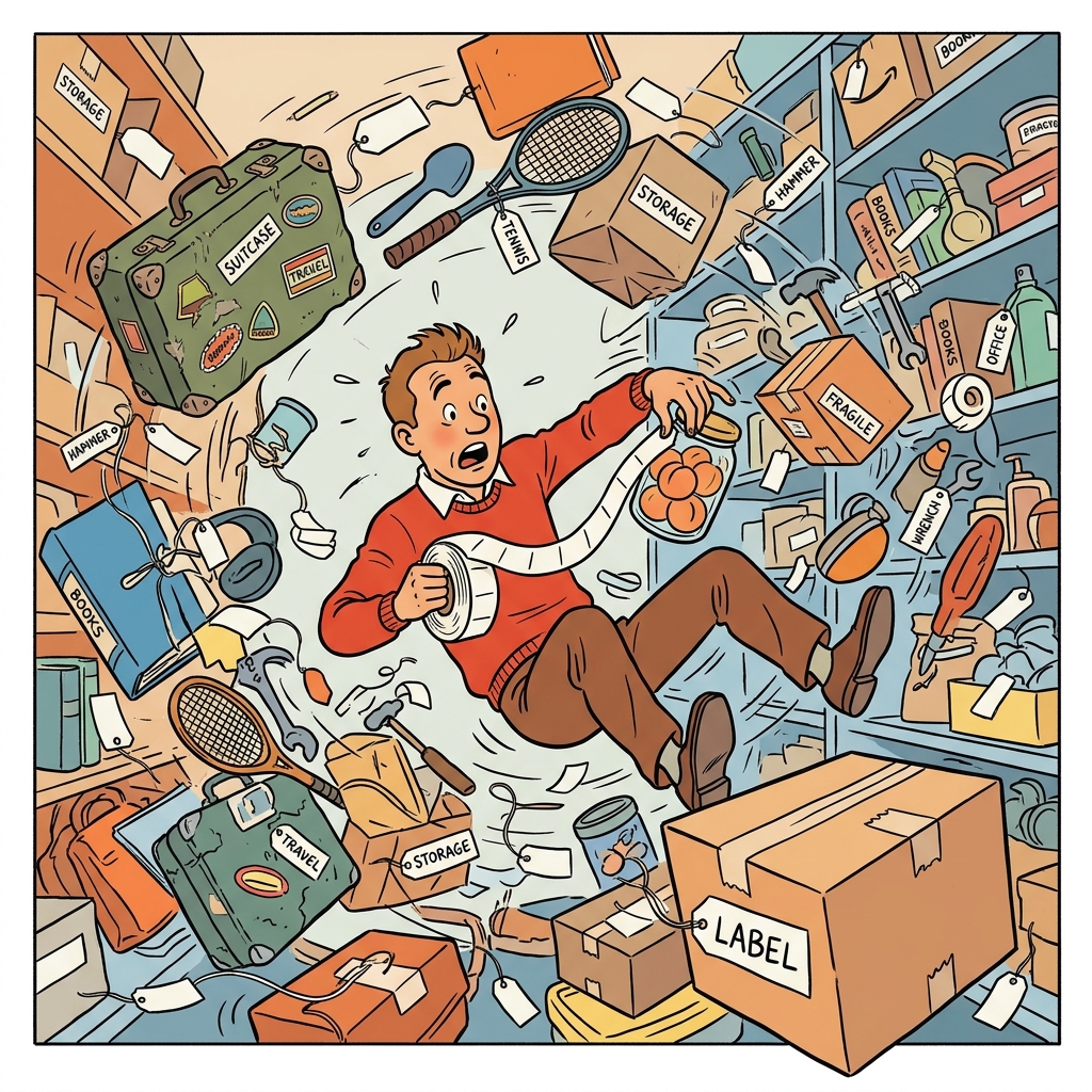 Ilustración mnemotécnica por AI para la palabra en inglés «label»