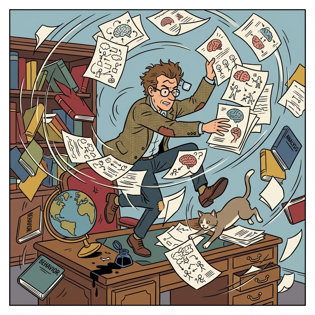 AI na mnemonic na ilustrasyon para sa salitang Ingles na "psychologist"