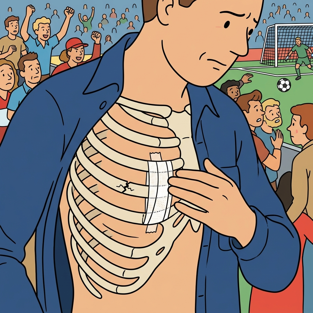 AI na mnemonic na ilustrasyon para sa salitang Ingles na "rib"