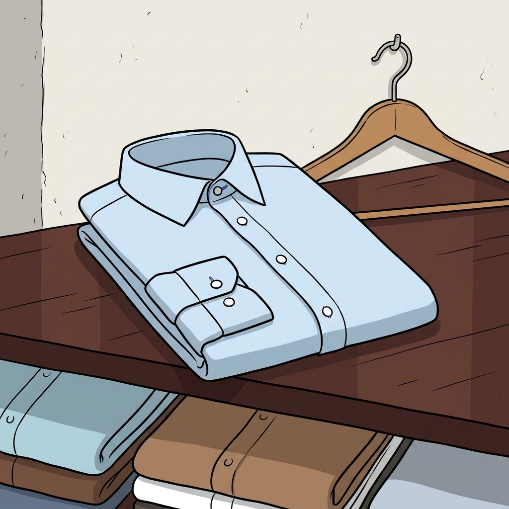 AI mnemonisk illustration for det engelske ord "shirt"